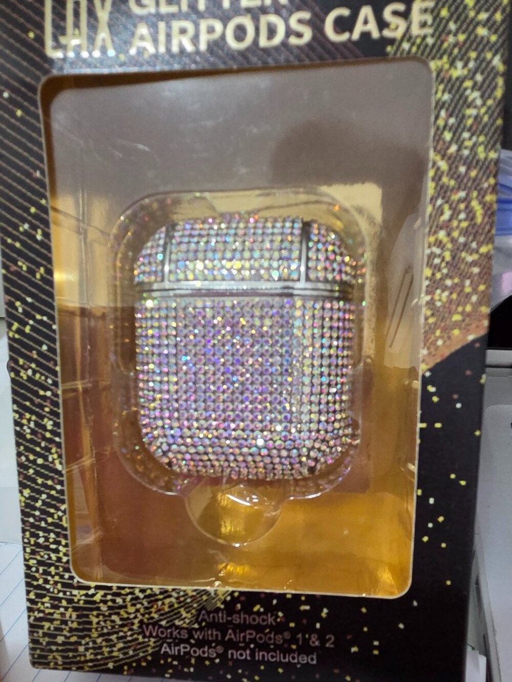 Bling Glitter AirPods Case (1st & 2nd Gen) Rhinestone Anti-Shock Cover